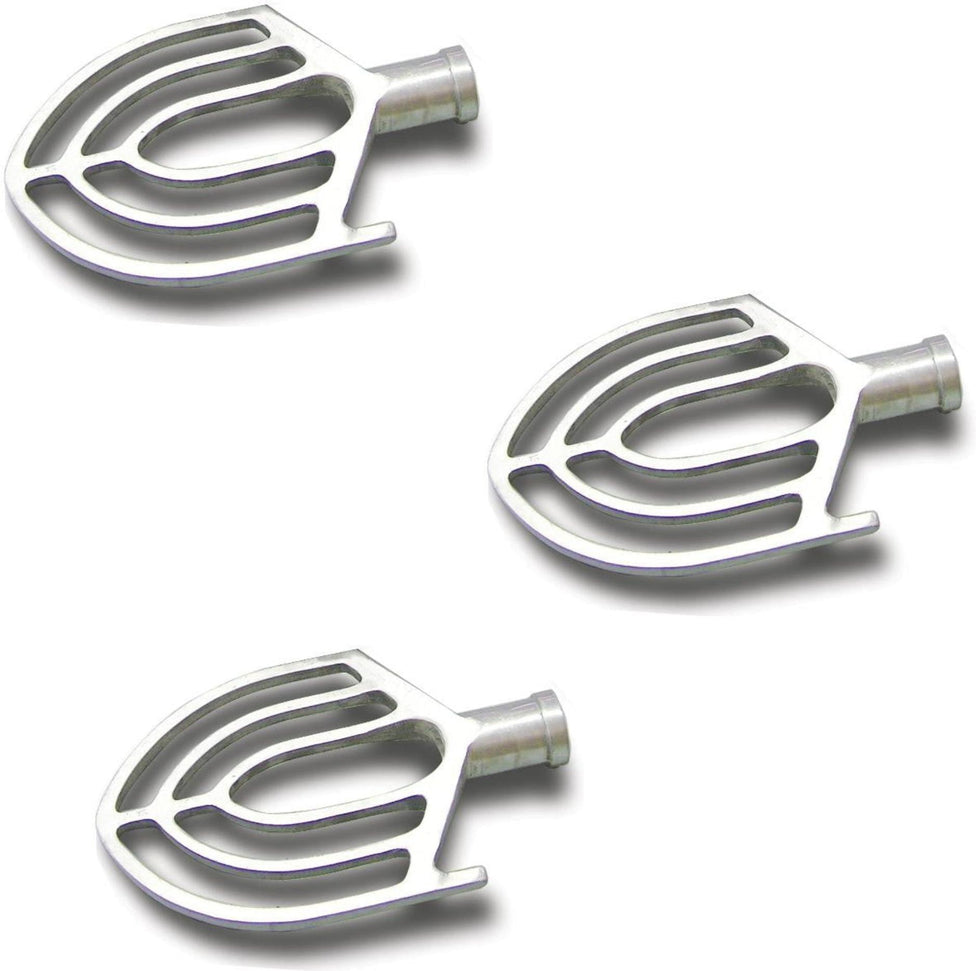 Omcan - Flat Beater Replacement Accessory for 10-QT General Purpose Mixers with Guard, Pack of 3 - 25066