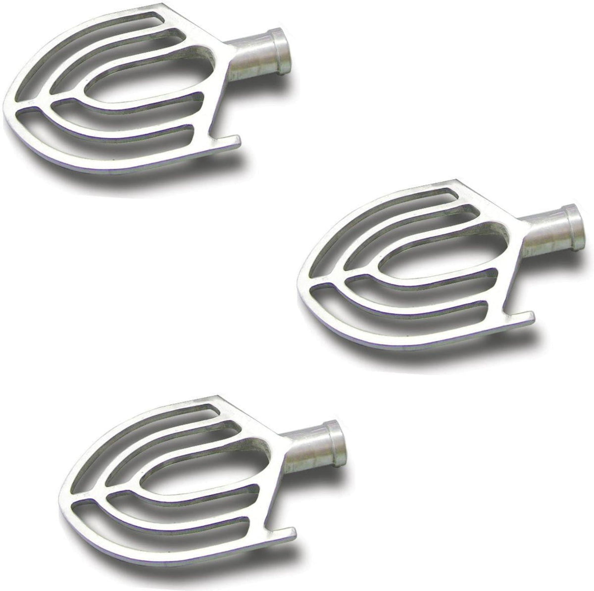 Omcan - Flat Beater Replacement Accessory for 10-QT General Purpose Mixers with Guard, Pack of 3 - 25066