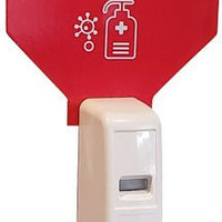 Omcan - Floor Mounted Touchless Battery Operated Hand Sanitizer Station / Soap Dispenser Stand - 46686
