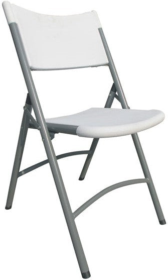 Omcan - Folding Chair with Grey Metal Frame, Pack of 4 - 44357