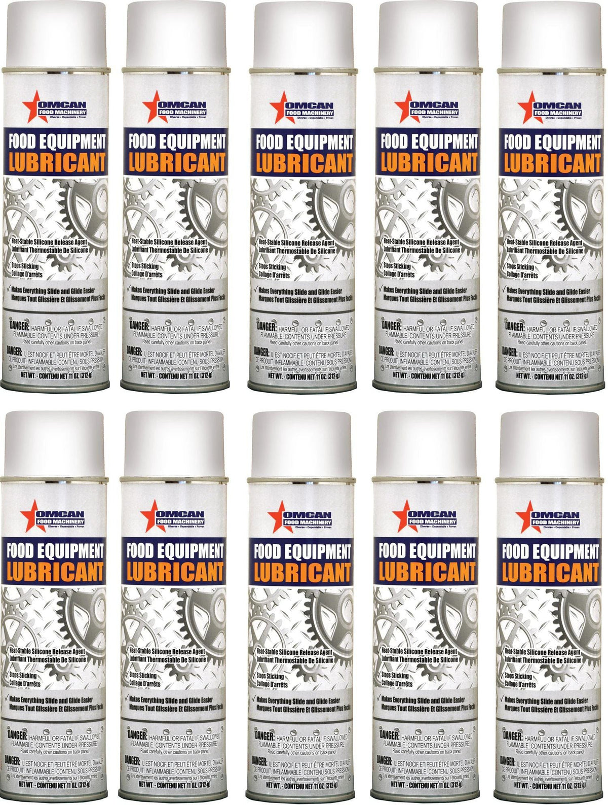 Omcan - Food Equipment Lubricant, Pack of 5 - 31212