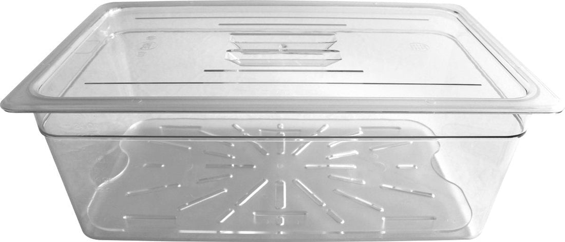 Omcan - Full Size 8" Deep Clear Food Pan, Pack of 3 - 80061