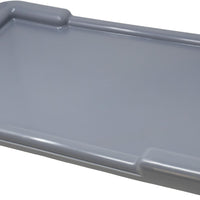 Omcan - Gray Lid for Meat Lug Tote Boxes, Pack of 4 - 21647