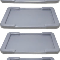 Omcan - Gray Lid for Meat Lug Tote Boxes, Pack of 5 - 21647