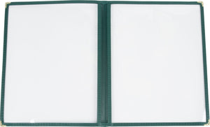 Omcan - Green Double Fold Menu Holder, 50/cs - 39795