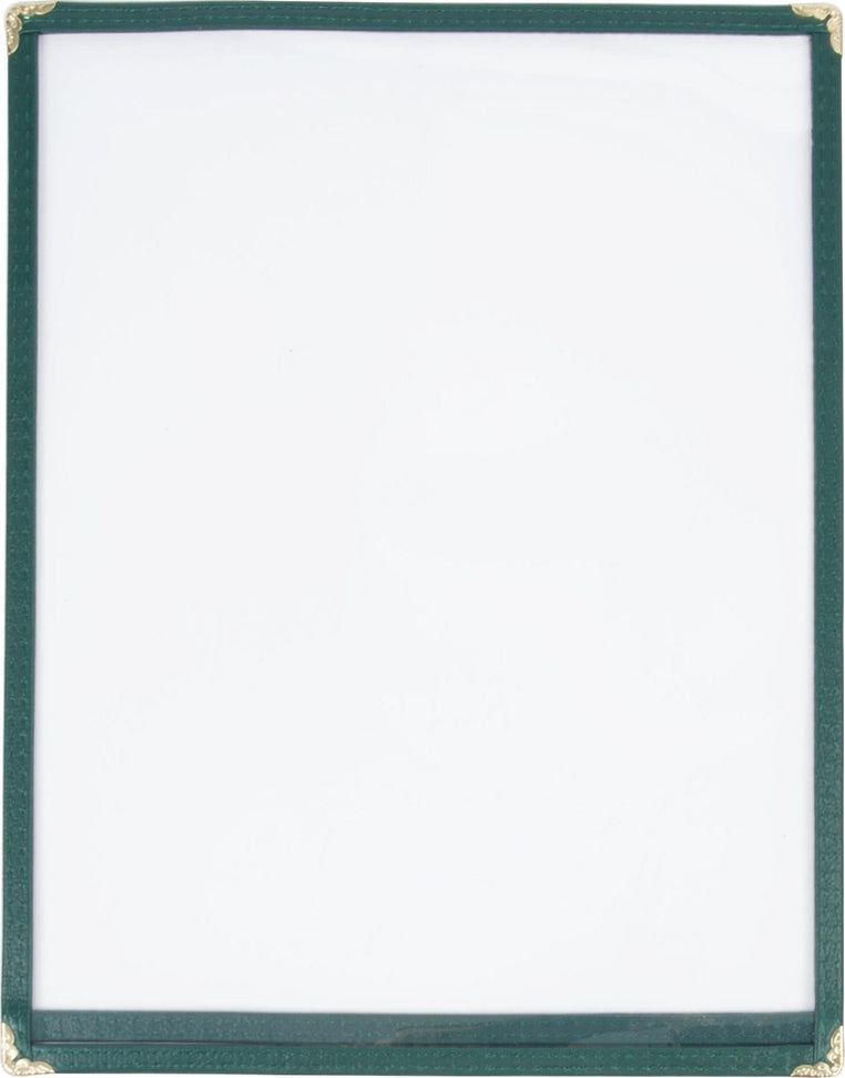 Omcan - Green Double Fold Menu Holder, Pack of 40 - 39795