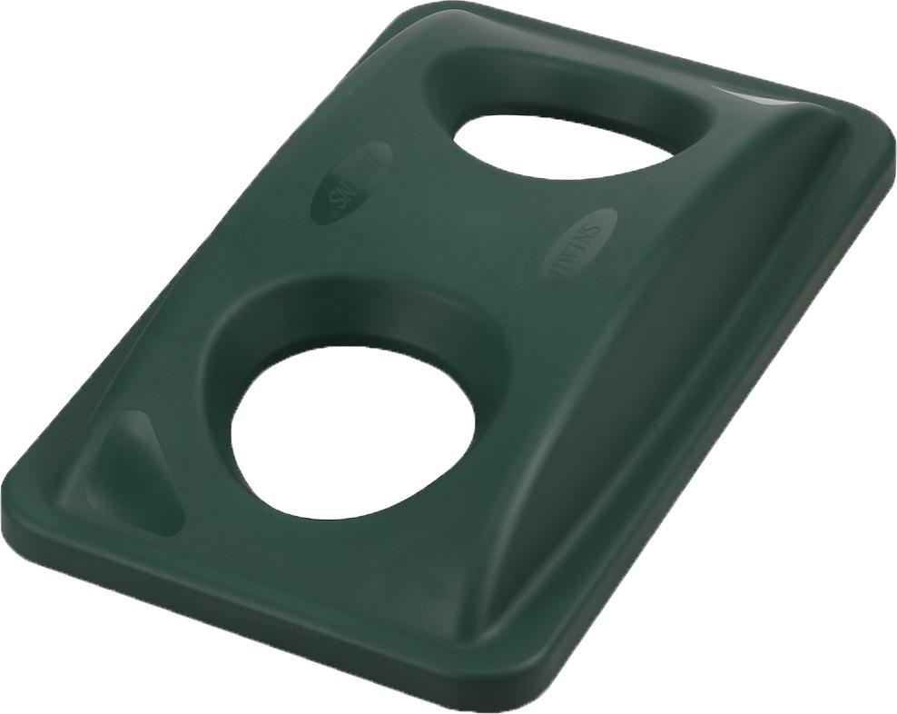 Omcan - Green Lid For Recycling Trash Container, Pack of 10 - 43302