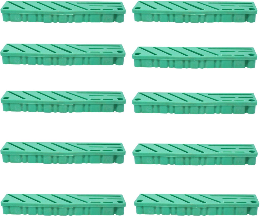 Omcan - Green Plastic Insert For Small Stainless Steel Knife Rack, Pack of 10 - 12929