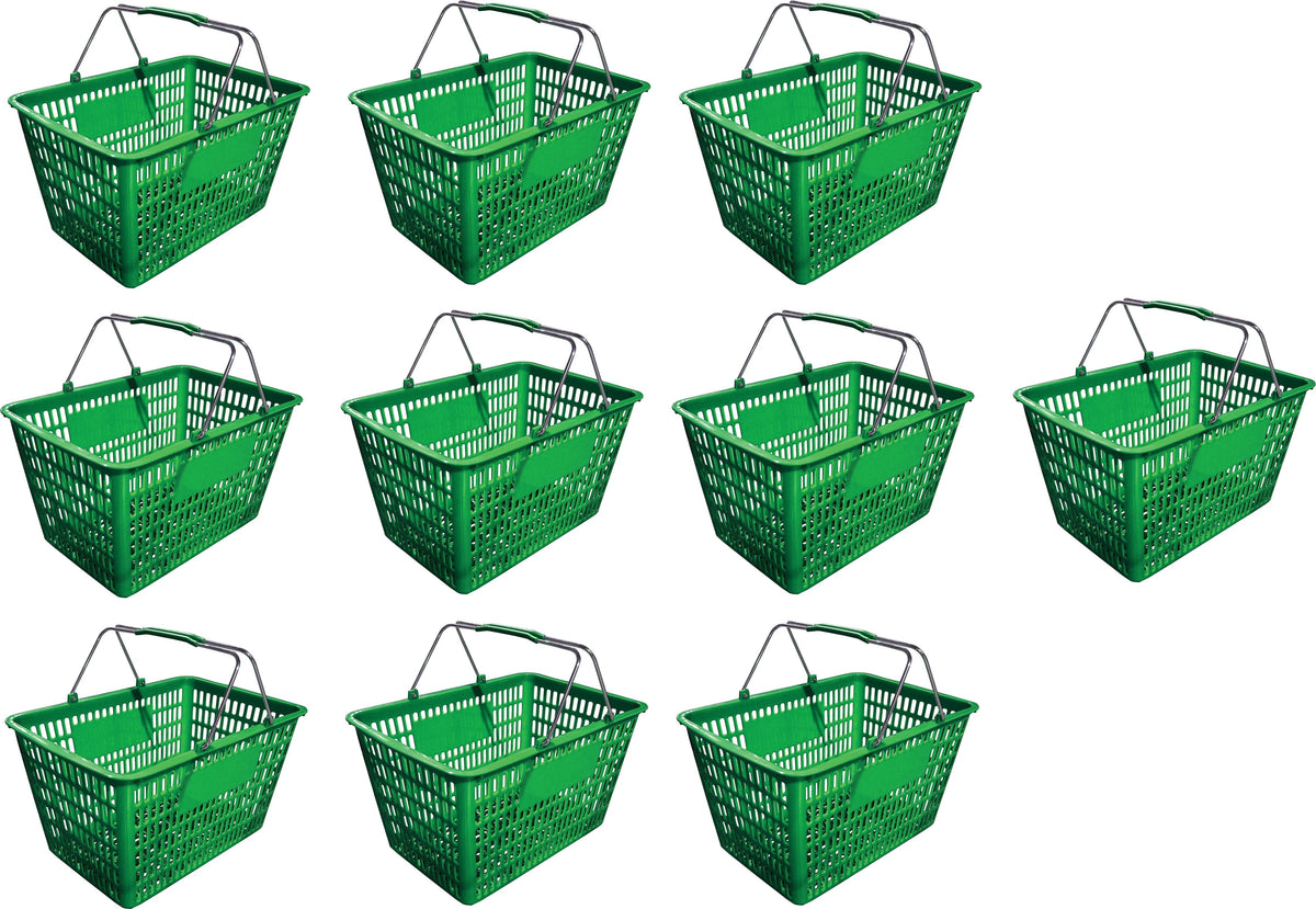 Omcan - Green Shopping Basket, Pack of 5 - 13024