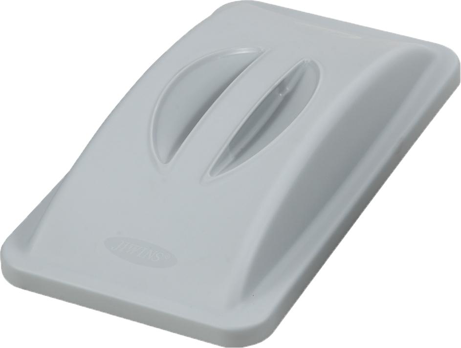 Omcan - Grey Lid with Handle For Recycling Trash Container, Pack of 15 - 43301