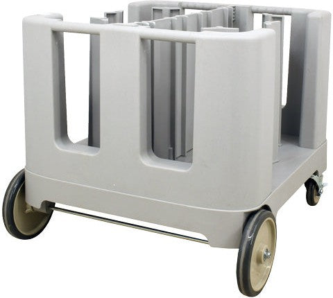 Omcan - Grey Polypropylene Dish Caddy with Adjustable Dividers and Vinyl Cover - 80922