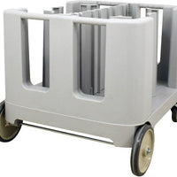 Omcan - Grey Polypropylene Dish Caddy with Adjustable Dividers and Vinyl Cover - 80922