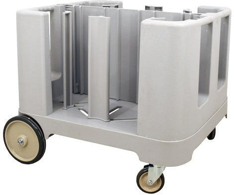 Omcan - Grey Polypropylene Dish Caddy with Adjustable Dividers and Vinyl Cover - 80922