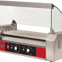 Omcan - Grill Sneeze Guard For Hotdog Warmer with 7 Rollers, Pack of 2 - 44153