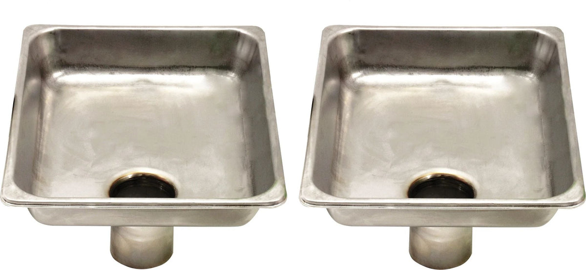 Omcan - Grinder Head Feed Pan For Mixers, Pack of 2 - 10057
