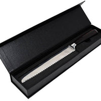 Omcan - Gyuto Damascus Style 8″ Slicer Forged Knife with Gift Box, Pack of 5 - 47910
