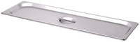 Omcan - Half-Size Long Solid Stainless Steel Steam Table Pan Cover, Pack of 10 - 80622