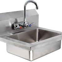 Omcan - Hand Sink with Faucet and Drain Basket - 44585