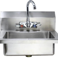 Omcan - Hand Sink with Faucet and Drain Basket - 44585
