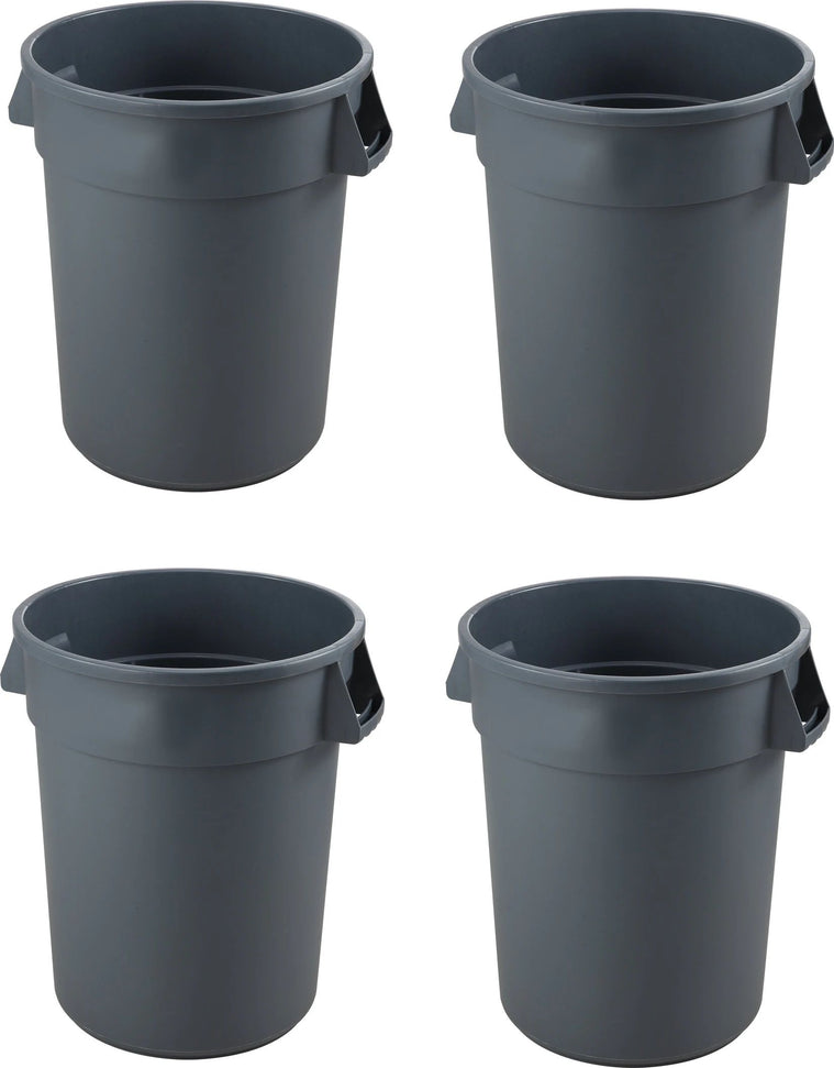 Omcan - Heavy Duty 32 Gallon Trash Can, Pack of 4 - 80586