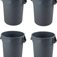 Omcan - Heavy Duty 32 Gallon Trash Can, Pack of 4 - 80586