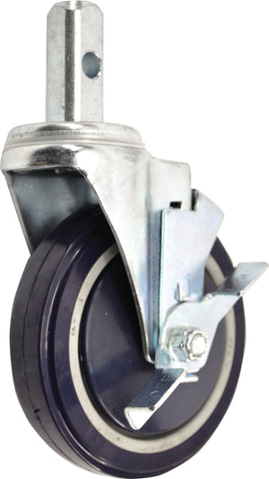 Omcan - Heavy-Duty Caster with Brake For Aluminum Pan & Lug Racks, 5/cs - 39534