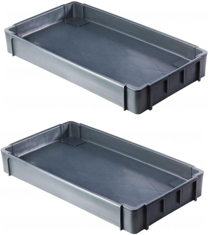 Omcan - Heavy-Duty Dark Gray Utility Cart Middle shelf for 47152, Pack of 2 - 47552