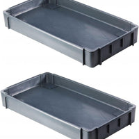 Omcan - Heavy-Duty Dark Gray Utility Cart Middle shelf for 47152, Pack of 2 - 47552