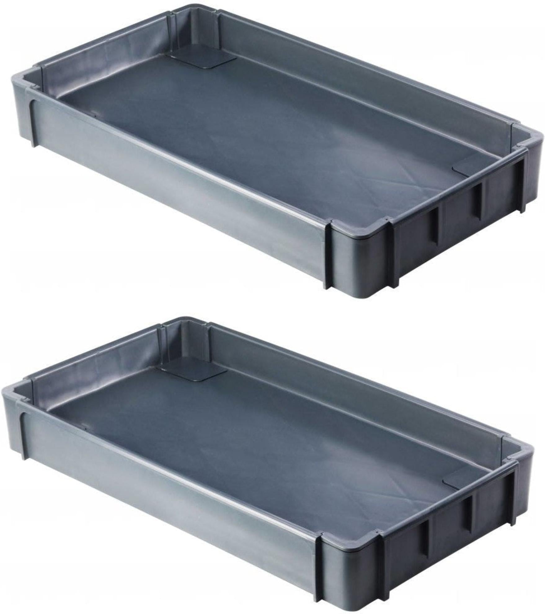 Omcan - Heavy-Duty Dark Gray Utility Cart Middle shelf for 47152, Pack of 2 - 47552