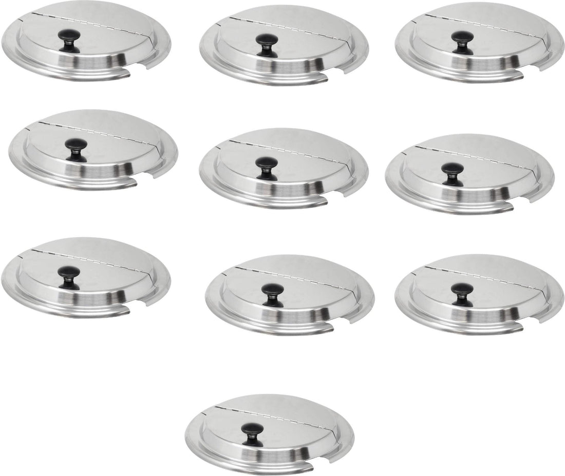 Omcan - Hinged Cover for 11 QT Steam Table Inset, Pack of 10 - 44677