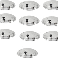 Omcan - Hinged Cover for 11 QT Steam Table Inset, Pack of 10 - 44677