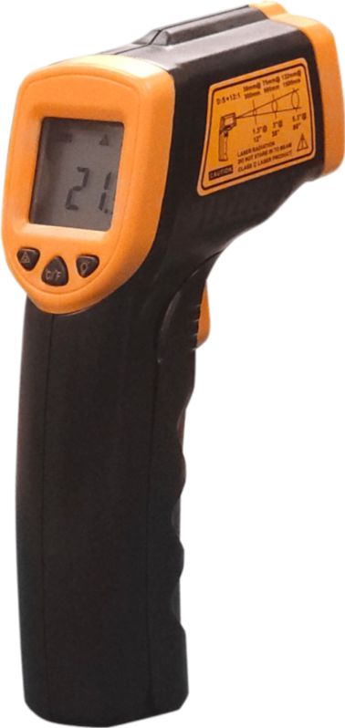 Omcan - Infrared Thermometer 1″ Lcd With Back Light And Laser On/Off, Pack of 4 - 47223