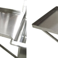 Omcan - Knockdown Drain Board For 18” x 18” One Tub Sink, Pack of 2 - 21142