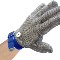 Omcan - Large Mesh Gloves with Blue Strap, Pack of 2 - 13556