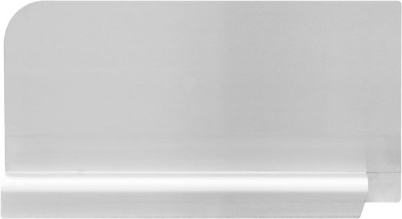 Omcan - Left Stainless Steel Splash Guard for 18″ x 18″ Pot Sinks, Pack of 2 - 47727
