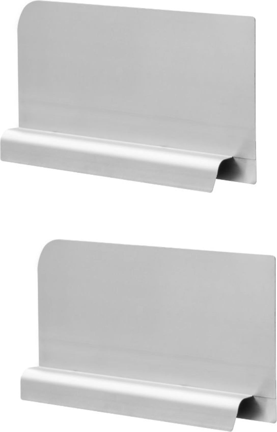 Omcan - Left Stainless Steel Splash Guard for 18″ x 18″ Pot Sinks, Pack of 2 - 47727