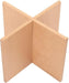 Omcan - Linea Dori 11” x 11” x 8” Beech Removable Support for Serving Boards, Pack of 3 - 81223