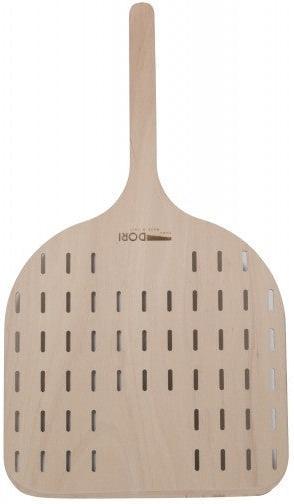Omcan - Linea Dori ARIA 20" Beech Wood Perforated Pizza Peel with Short Handle - 81224