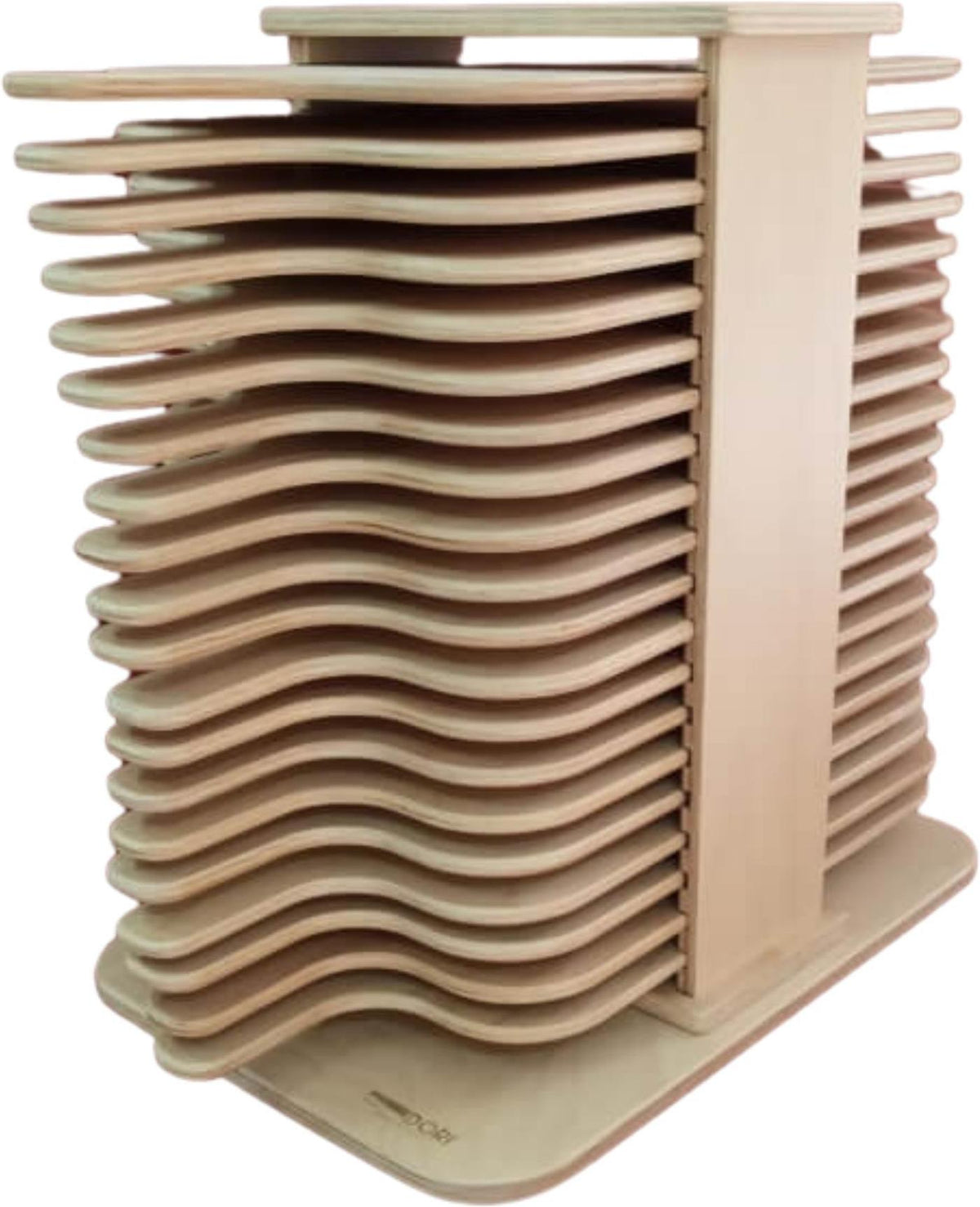Omcan - Linea Dori Beech Wood 20-Slot Rack for Pinsa Romana Serving Board - 81229