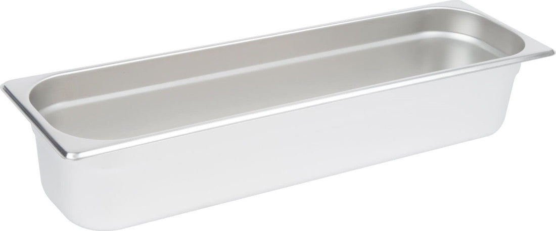 Omcan - Long 4" Deep 1/2-Size Stainless Steel Steam Table Pan, Pack of 5 - 80617