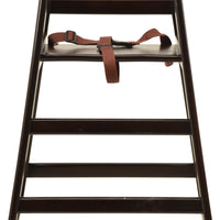 Omcan - Mahogany Wood Commercial High Chair, Pack of 2 - 80612