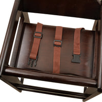 Omcan - Mahogany Wood Commercial High Chair, Pack of 2 - 80612