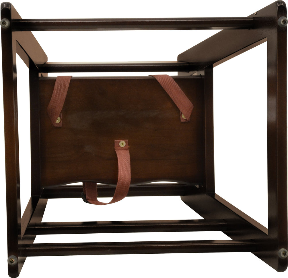 Omcan - Mahogany Wood Commercial High Chair, Pack of 2 - 80612