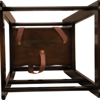 Omcan - Mahogany Wood Commercial High Chair, Pack of 2 - 80612