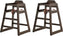 Omcan - Mahogany Wood Commercial High Chair, Pack of 2 - 80612