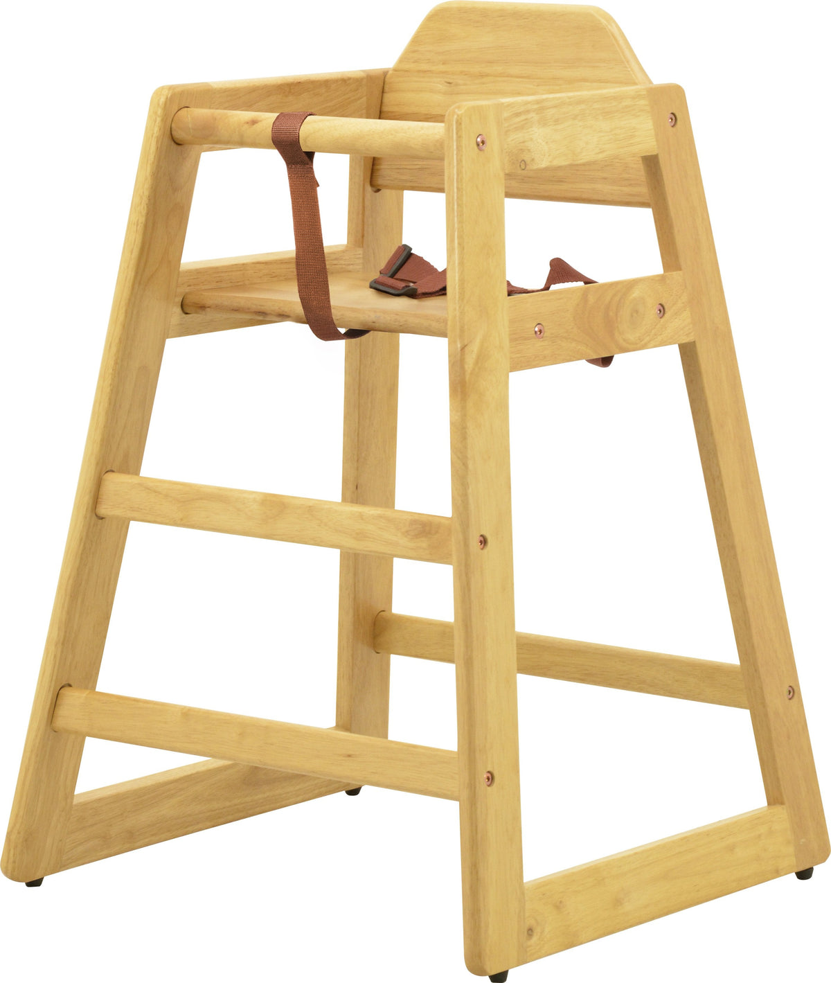 Omcan - Natural Wood Commercial High Chair, Pack of 2 - 80610