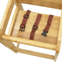 Omcan - Natural Wood Commercial High Chair, Pack of 2 - 80610