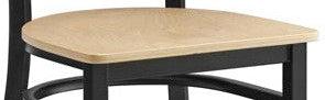 Omcan - Natural Wood Seat for Metal Ladder Back Chair, Pack of 2 - 69745 (Chair Frame Sold Separately)