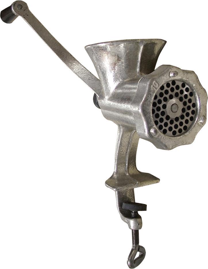 Omcan - No. #10 Cast Iron Clamp-Style Light-Duty Manual Meat Mincer, Pack of 2 - 21792