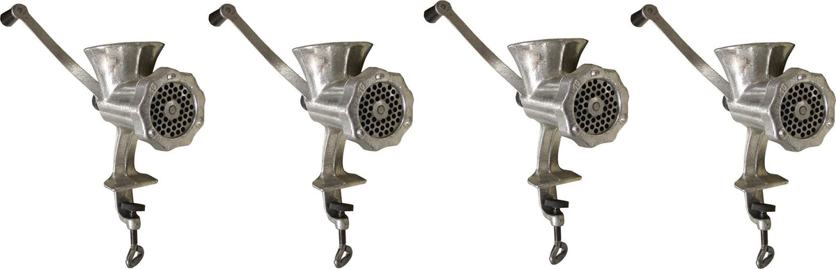 Omcan - No. #10 Cast Iron Clamp-Style Light-Duty Manual Meat Mincer, Pack of 2 - 21792